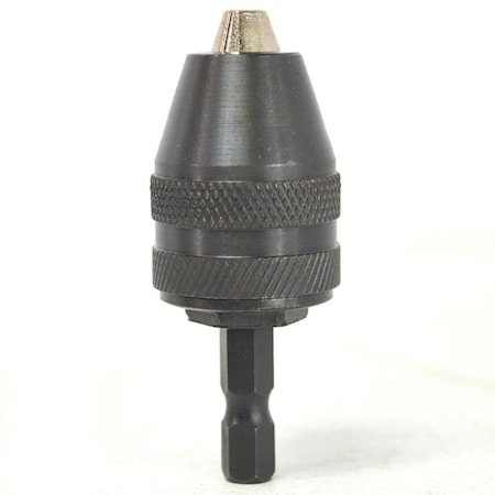 Superior Electric Mini (1/32 Inch - 5/16 Inch) Keyless Drill Chuck with 1/4 Inch Hex Shank Adapter J016